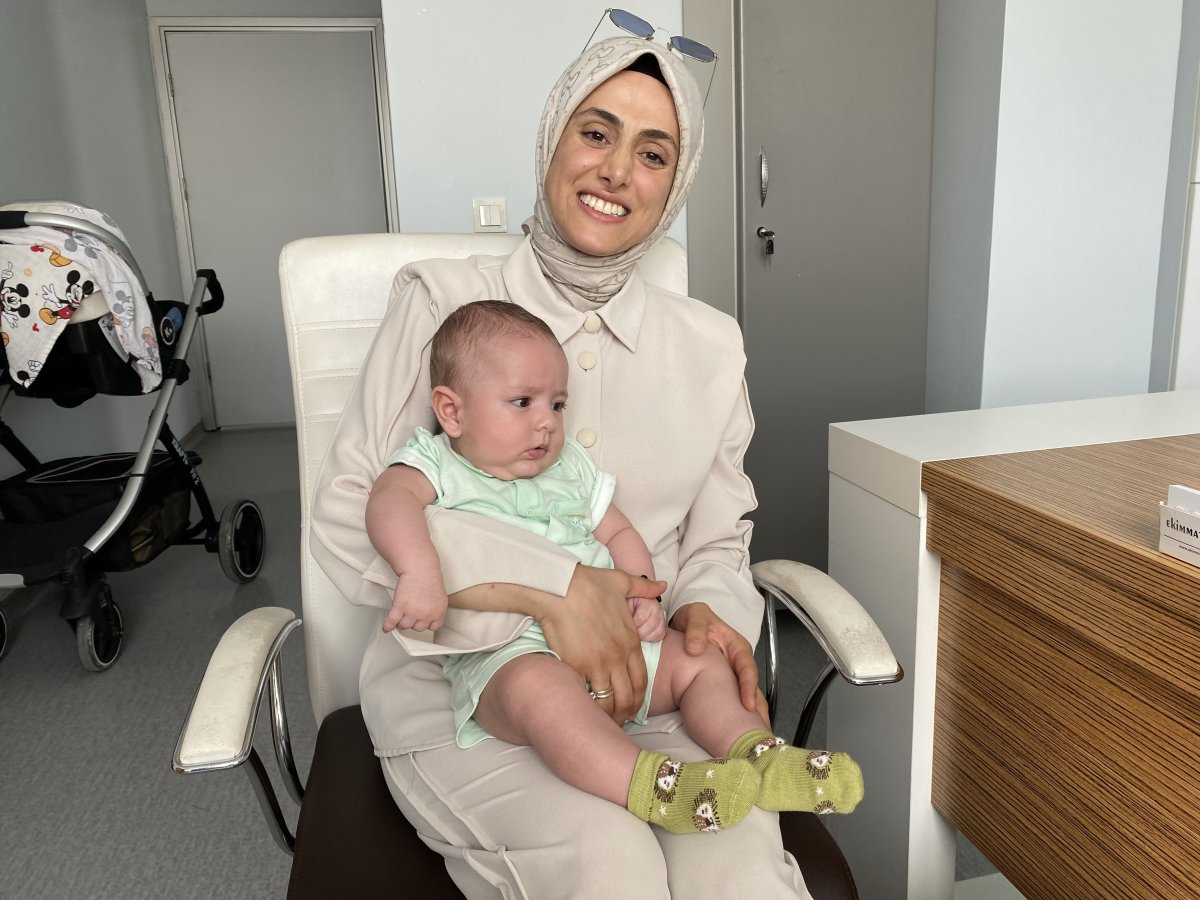 İstanbul'da rahatsızlığı nedeniyle anne olamayan kadın, hayaline kavuştu