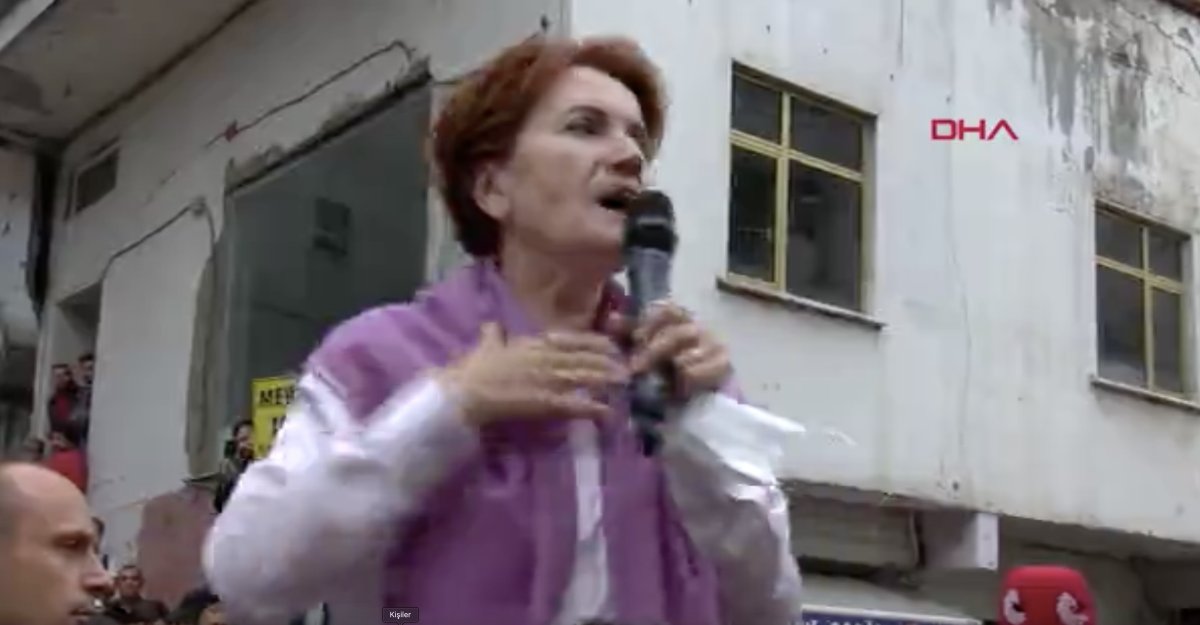 Meral Akşener konuşmasına itiraz eden vatandaşla dalga geçti