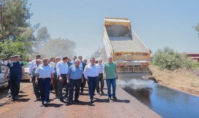 Denizli'de asfalt çalışmaları devam ediyor