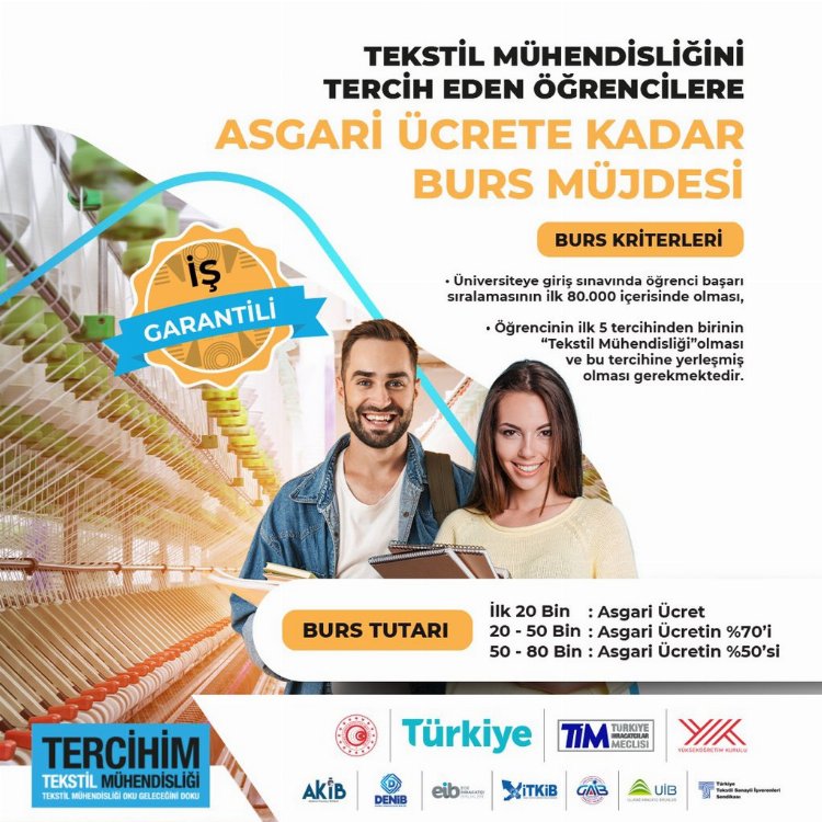 'Tekstil Mühendisliği'ni seçenlere burs ve garantili iş