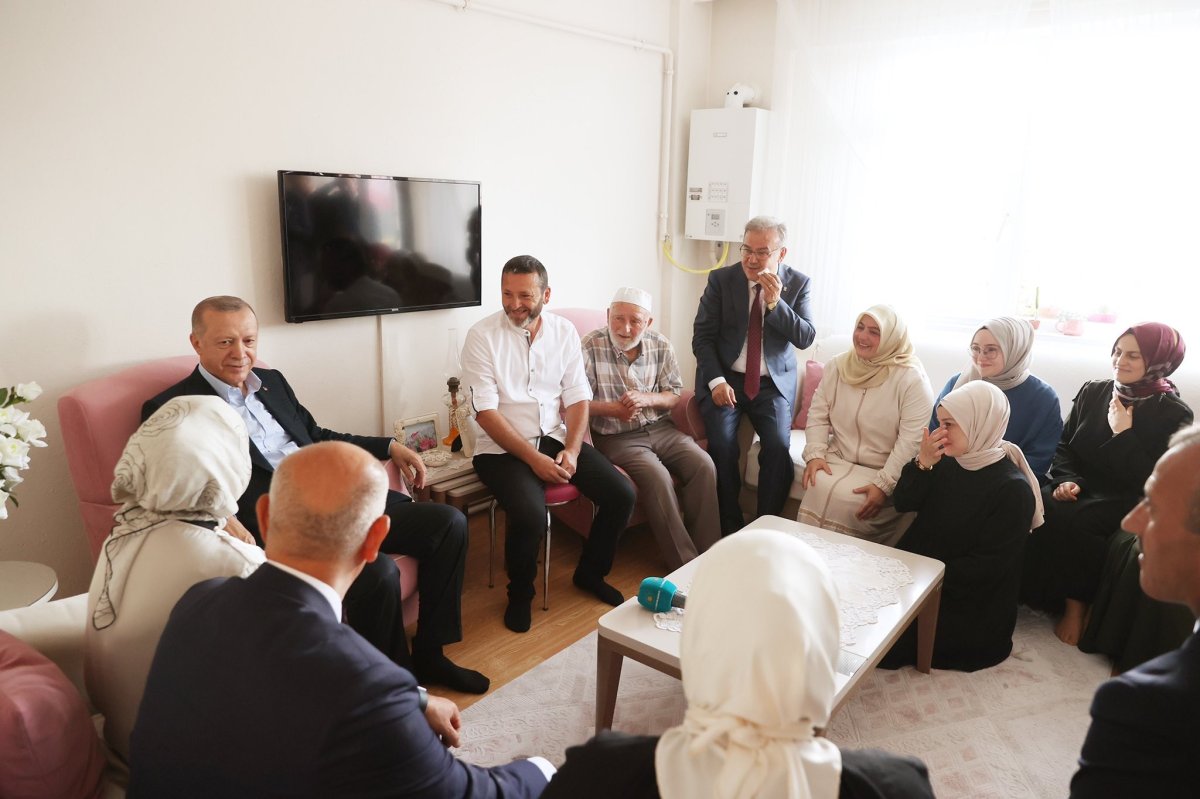 Cumhurbaşkanı Erdoğan’ı evinde ağırlayan aile: Onur duyduk