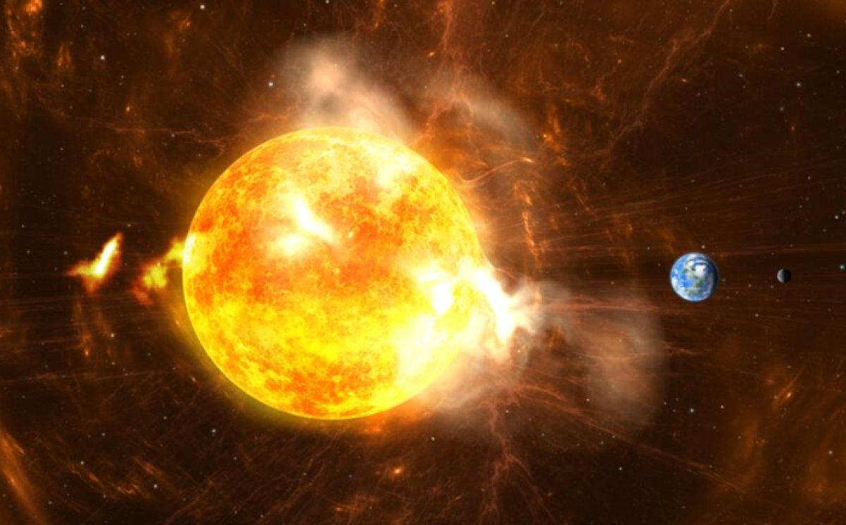 Güneş fırtınası yarın Dünya'yı vuracak