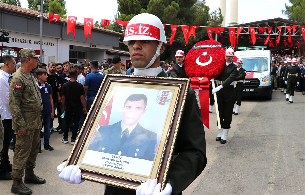 Şehit uzman çavuş Mahsun Şimşek’e veda