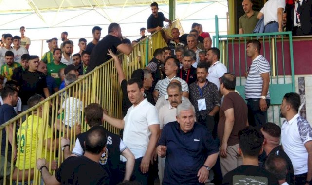 Adıyaman'da maç sonrası ortalık savaş alanına döndü