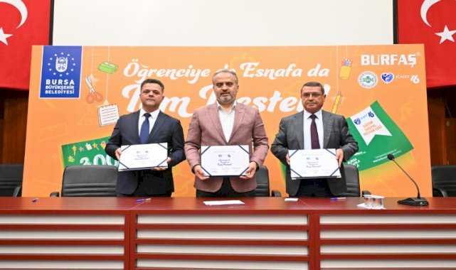 Bursa Büyükşehir'den öğrenci ve esnaf'a destek