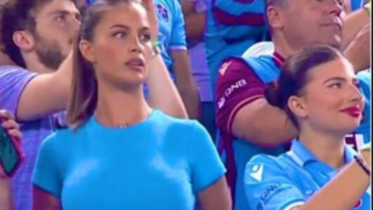 Trabzonspor tribünündeki gizemli kadının kim olduğu öğrenildi