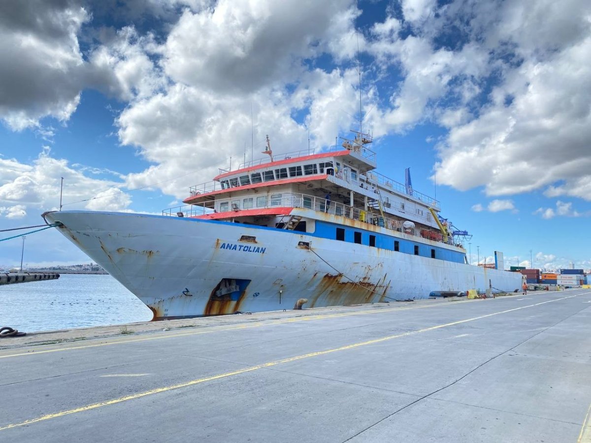 Anatolian gemisinde saldırının izleri gözler önüne serildi
