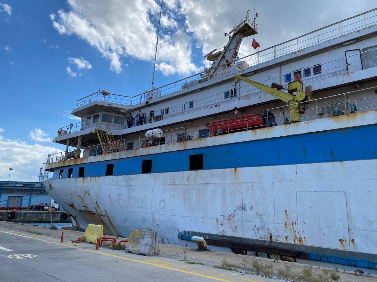 Anatolian gemisinde saldırının izleri gözler önüne serildi