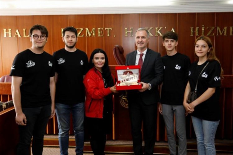 Başkan Taban Teknofest&#039;in &#039;Baykoca&#039;sını ödüllendirdi