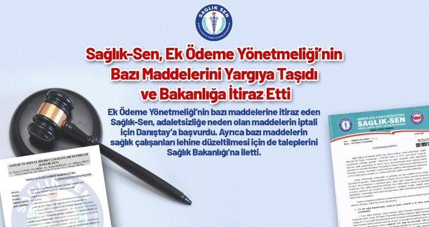 Ek Ödeme Yönetmeliği'nin Bazı Maddeleri Yargıya Taşındı