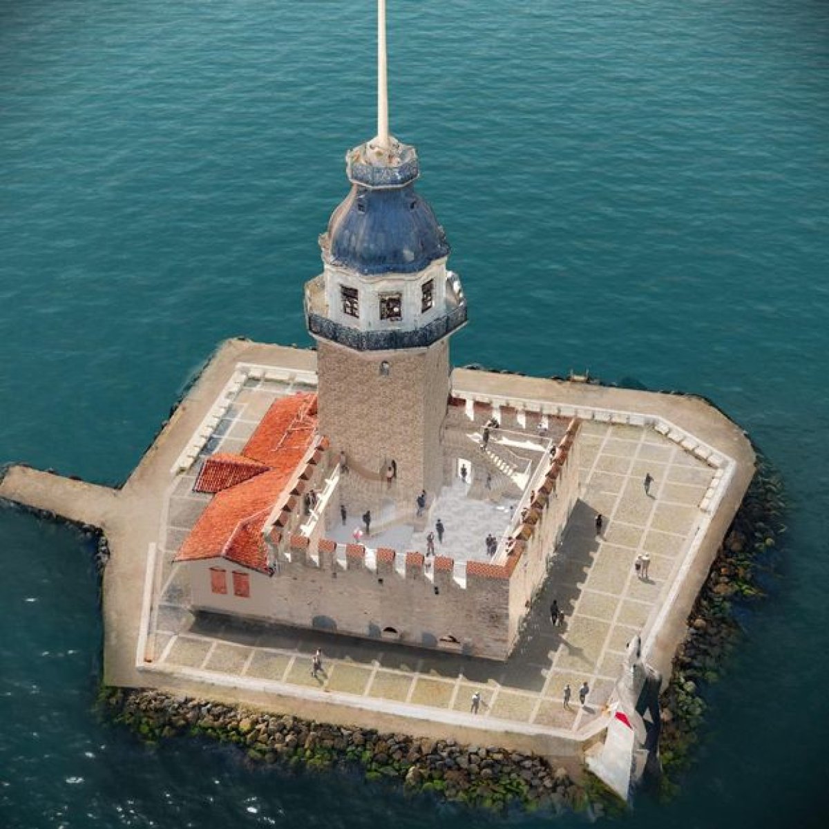 ‘Kız Kulesi yıkıldı’ iddialarına yalanlama