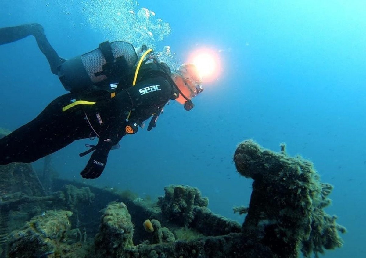 Mehmet Ersoy, Çanakkale Gelibolu Tarihi Sualtı Parkı'nda anı dalışına katıldı