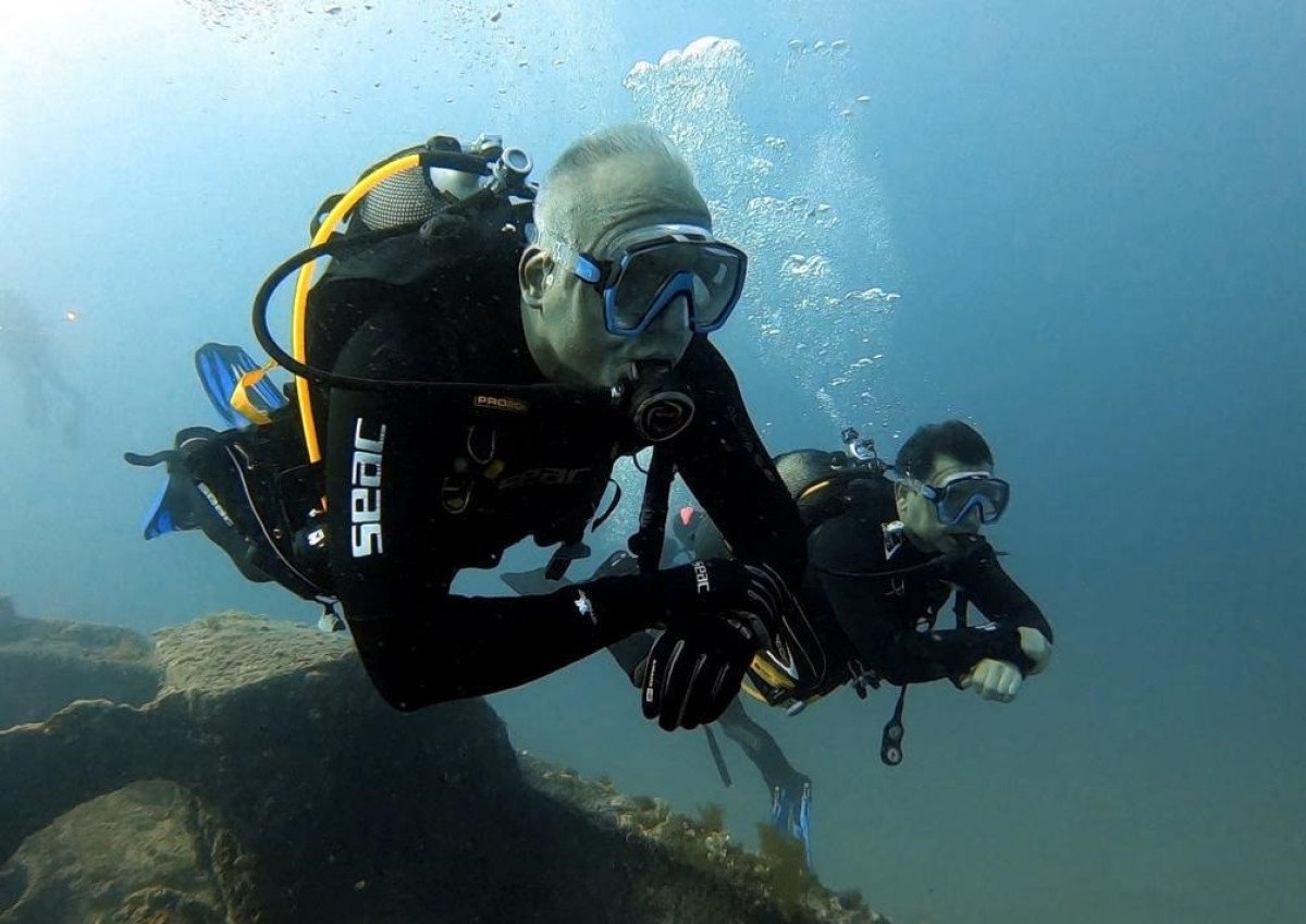 Mehmet Ersoy, Çanakkale Gelibolu Tarihi Sualtı Parkı'nda anı dalışına katıldı