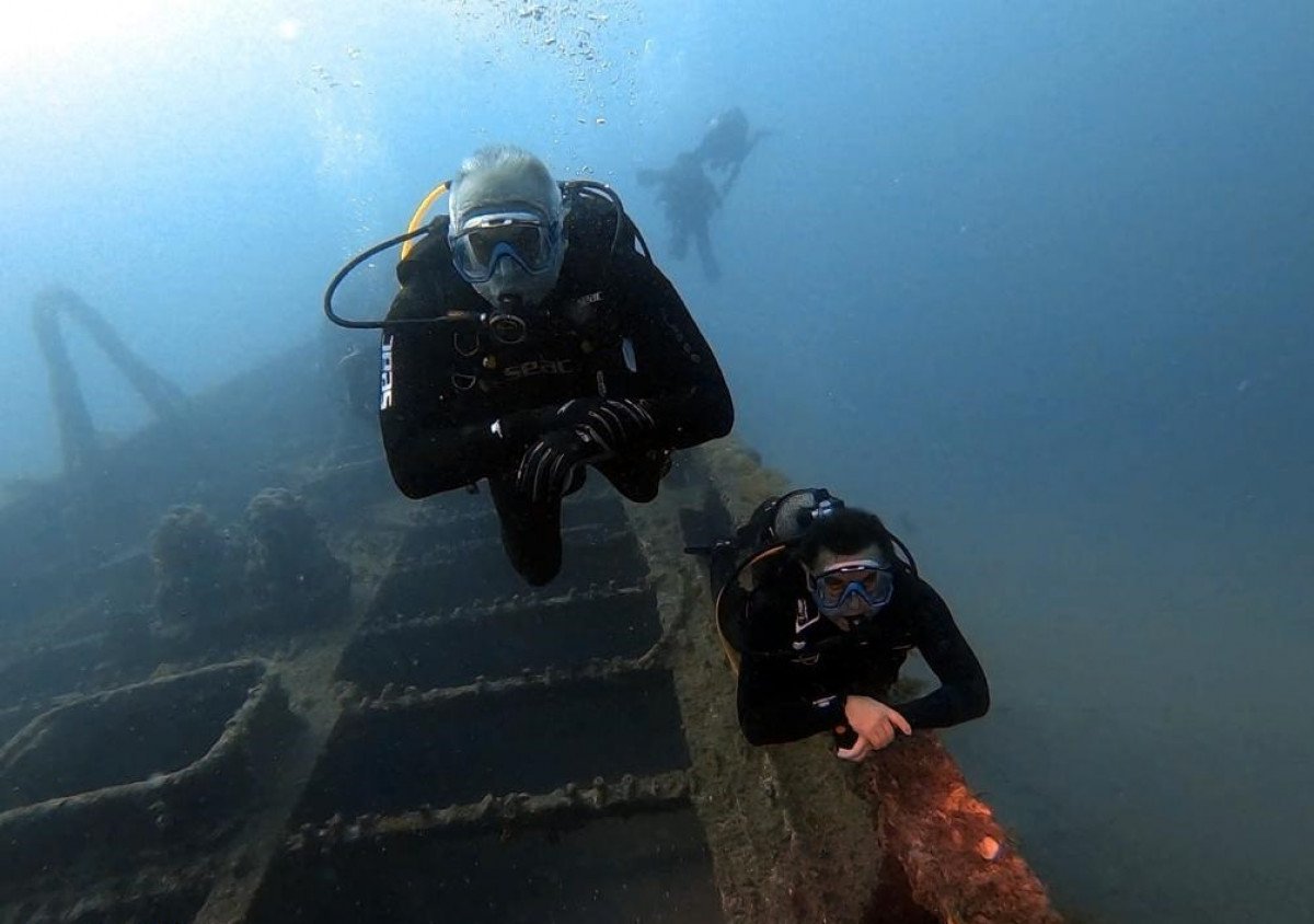 Mehmet Ersoy, Çanakkale Gelibolu Tarihi Sualtı Parkı'nda anı dalışına katıldı