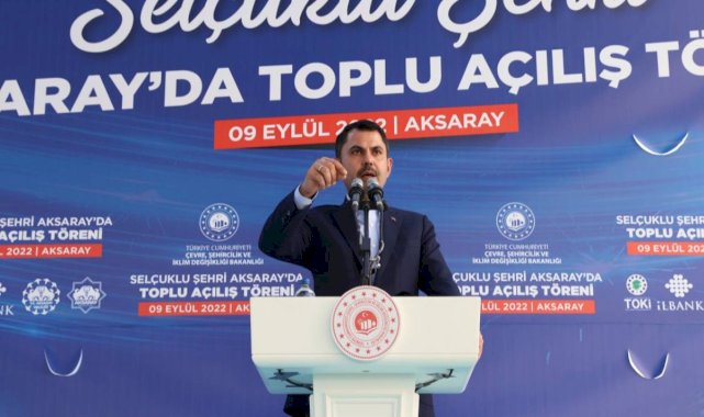 Toplu açılış törenine katılan Murat Kurum millete seslendi