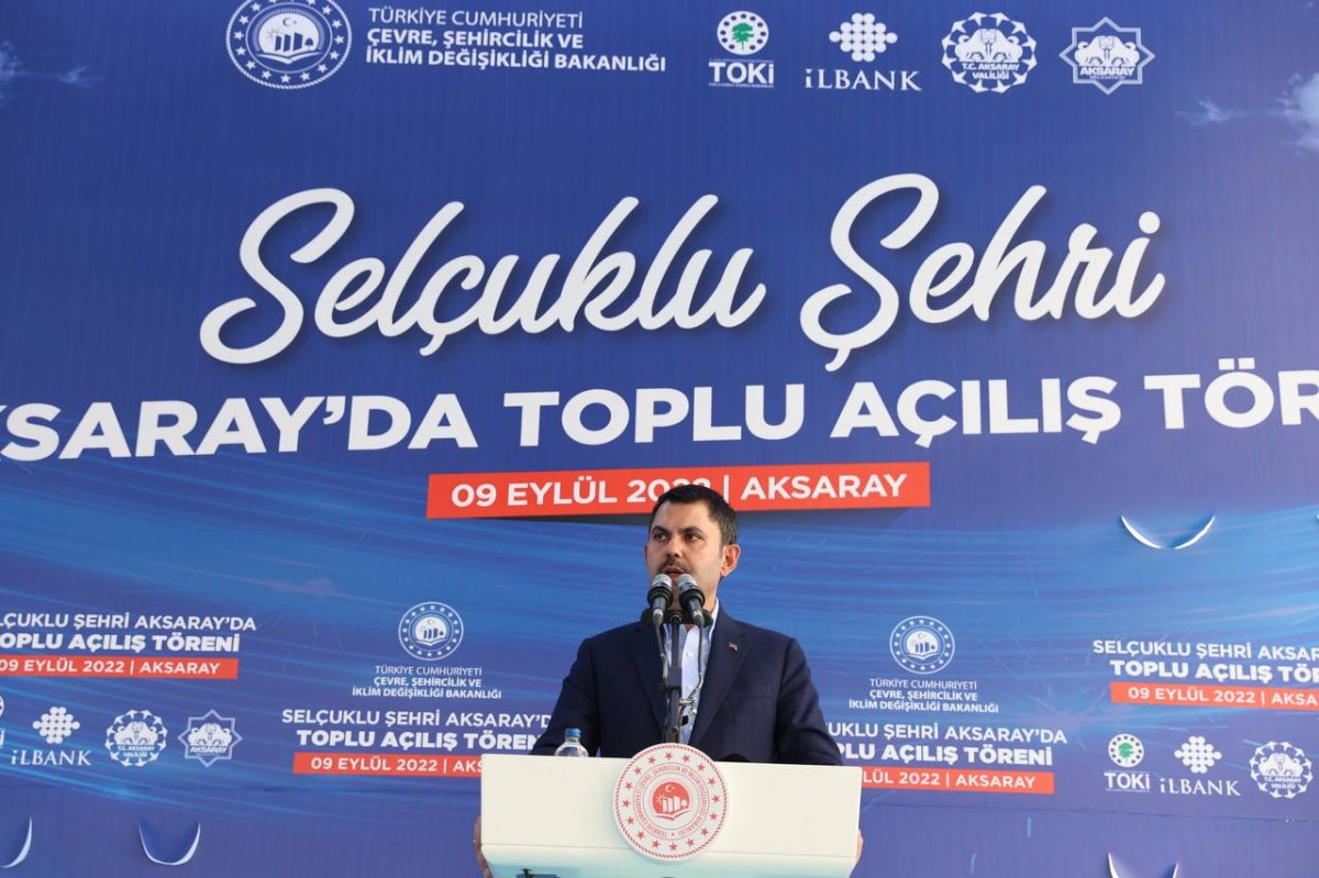 Toplu açılış törenine katılan Murat Kurum millete seslendi