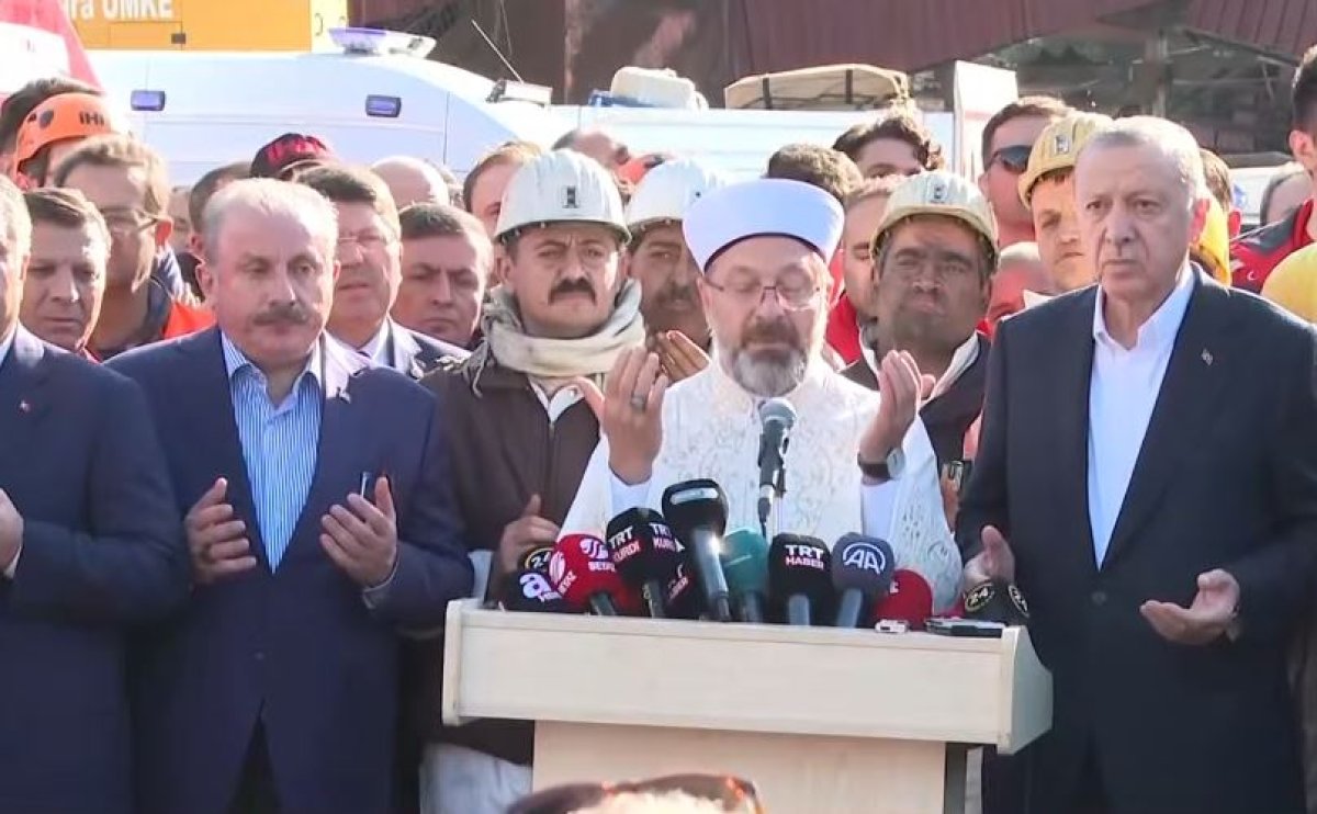 Ali Erbaş, Bartın'da maden kazasında hayatını kaybedenler için dua etti