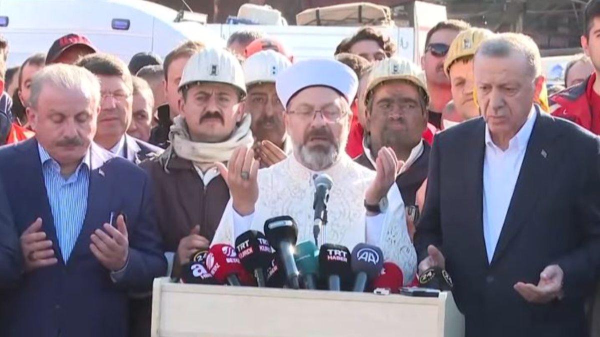 Ali Erbaş, Bartın&#039;da maden kazasında hayatını kaybedenler için dua etti