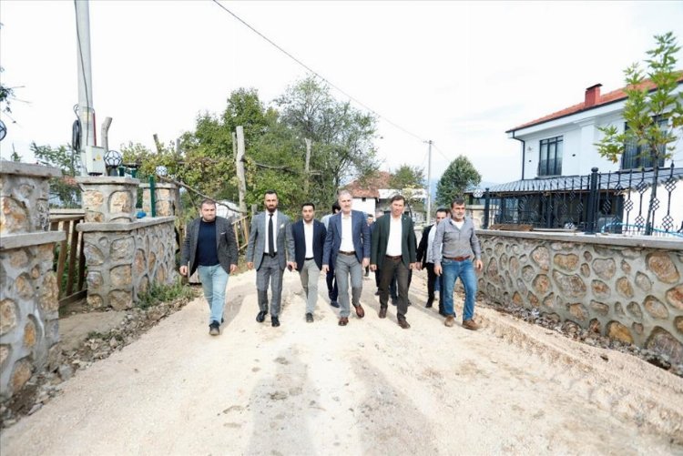 Bursa İnegöl'ün 12 kırsalında 40 bin metrekare parke taş uygulanacak