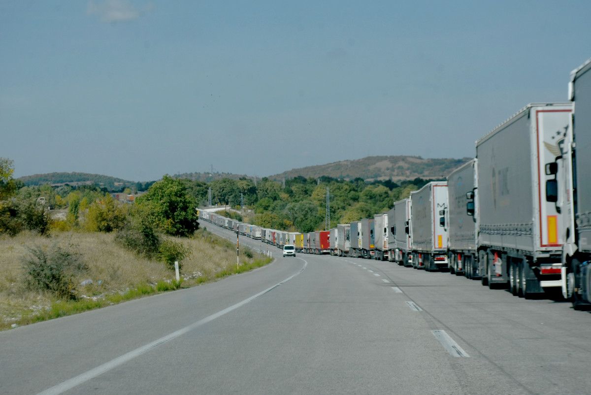 Edirne'de 5 günlük tır kuyruğu
