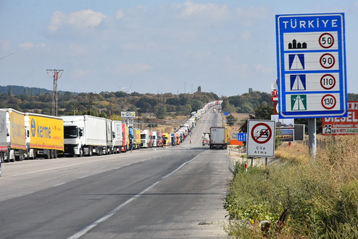 Edirne'de 5 günlük tır kuyruğu