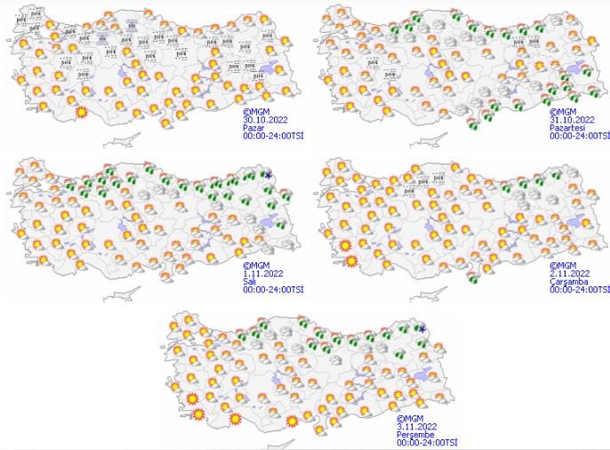 Hafta ortası için sağanak uyarısı