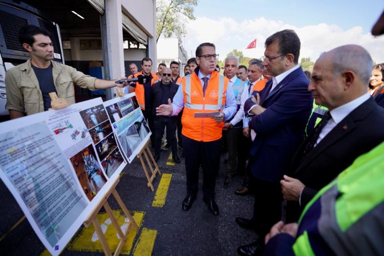 Metrobüs hatında beyaz yol denetimi