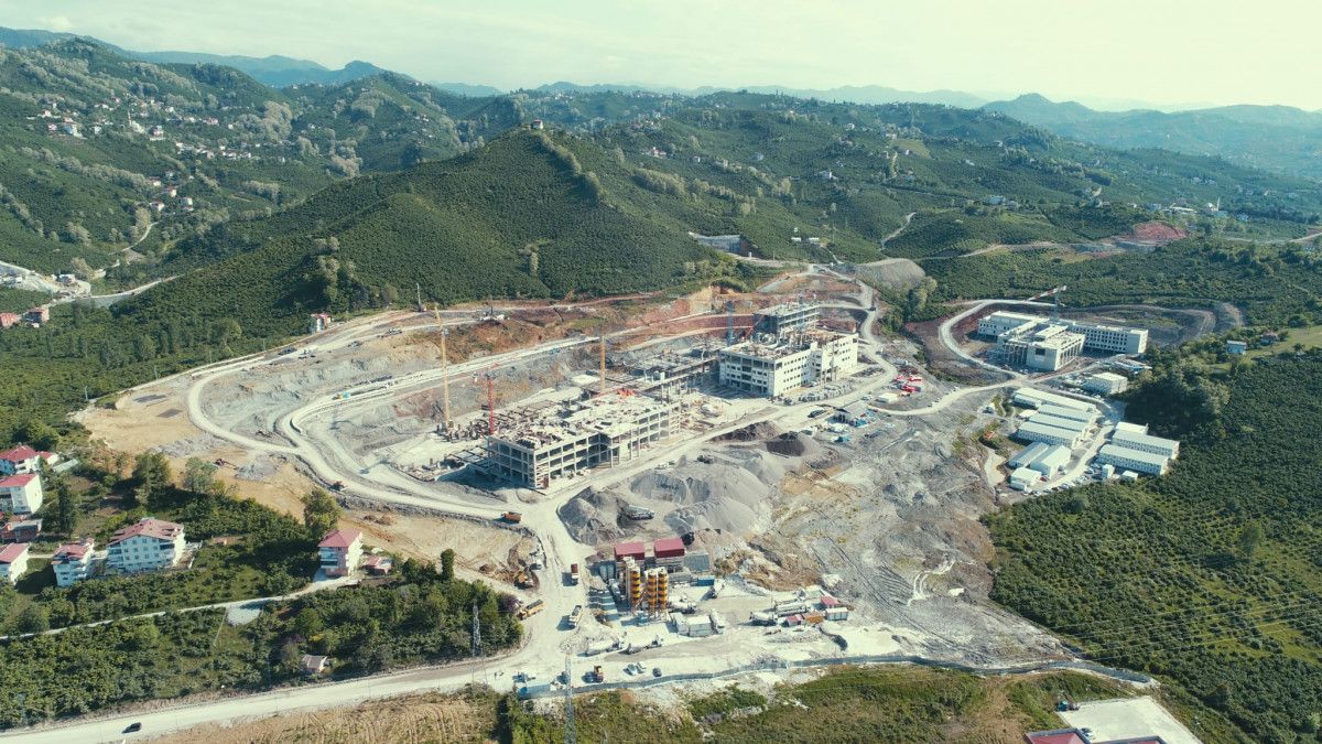 Ordu Şehir Hastanesi'nin yapımı sürüyor