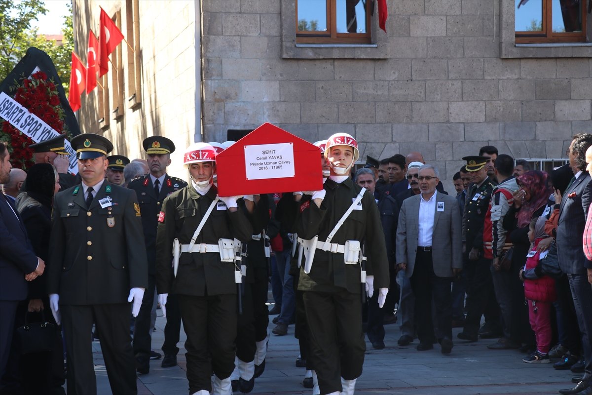 Şehit Cemil Yavaş, Isparta'da son yolculuğuna uğurlandı