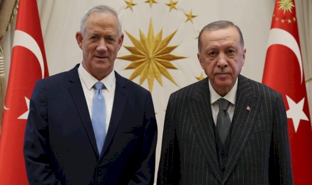 Cumhurbaşkanı Erdoğan, Benny Gantz ile görüştü