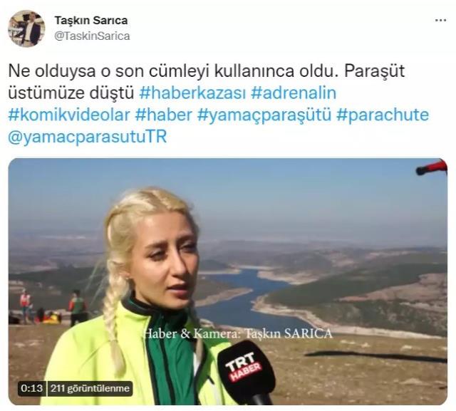 TRT canlı yayınında yok artık dedirten şanssız röportaj!