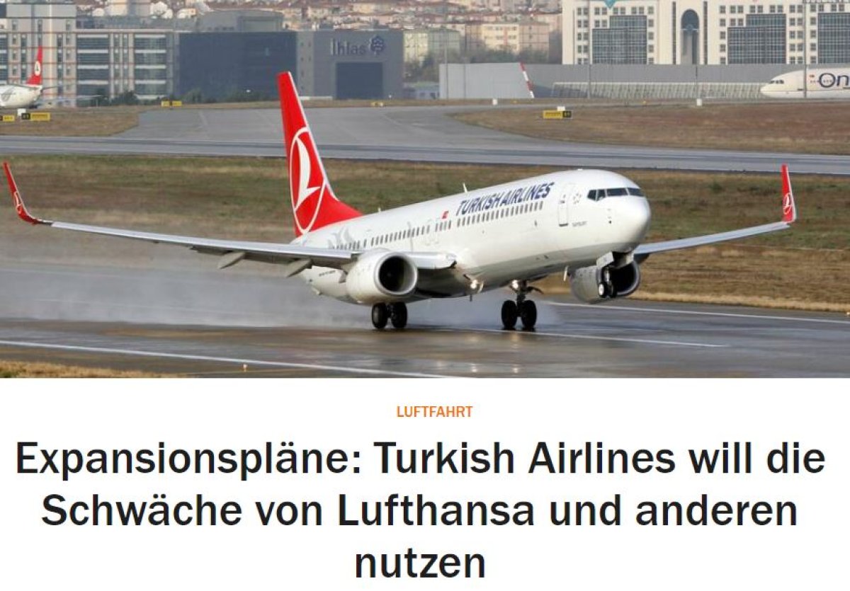 Alman gazetesi, THY'nin başarısını yazdı