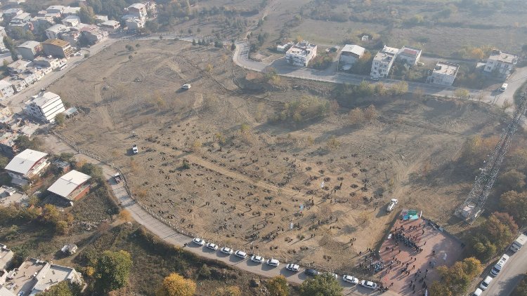 Bursa Yıldırım'da 250 fidan toprakla buluştu