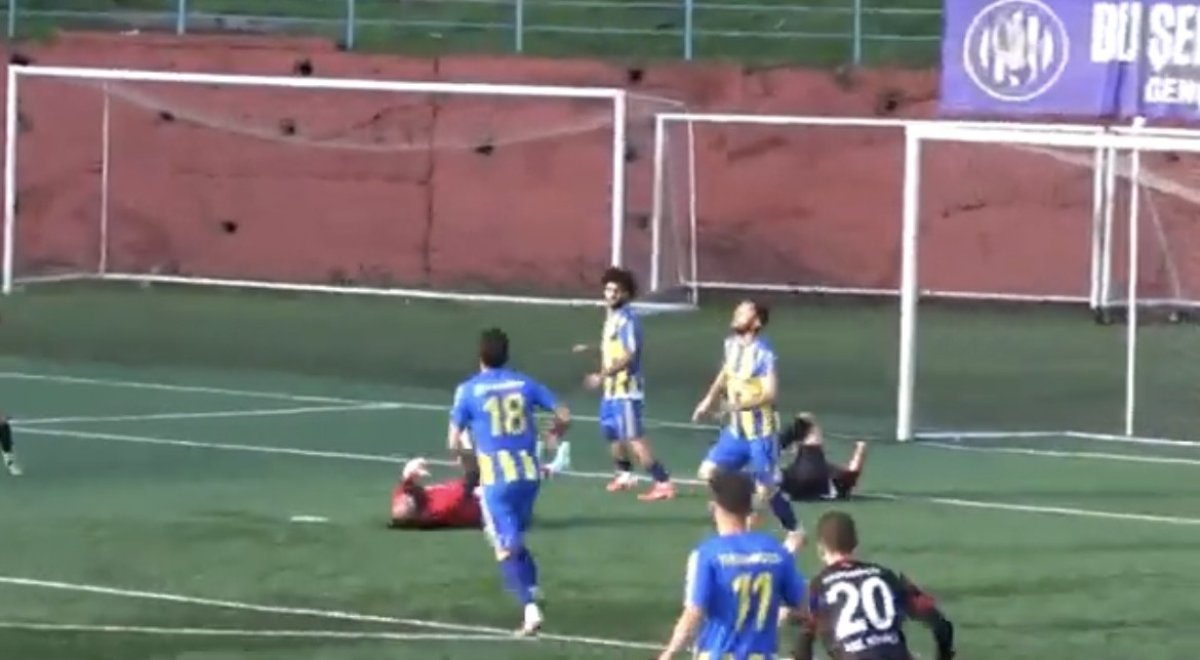 Çaycumaspor’un kalecisi rakiple çarpıştı: Kafatası çatladı