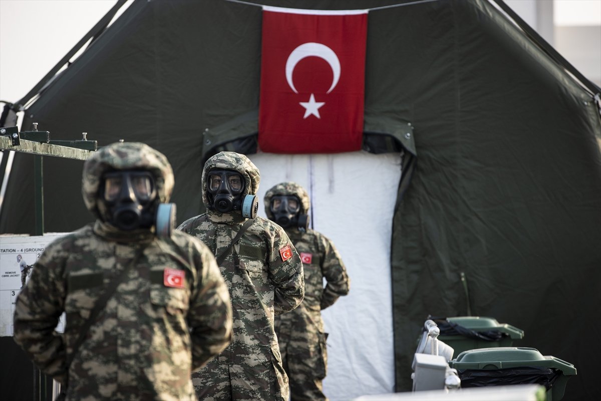 Mehmetçik'ten Dünya Kupası'na ‘KBRN’ kalkanı