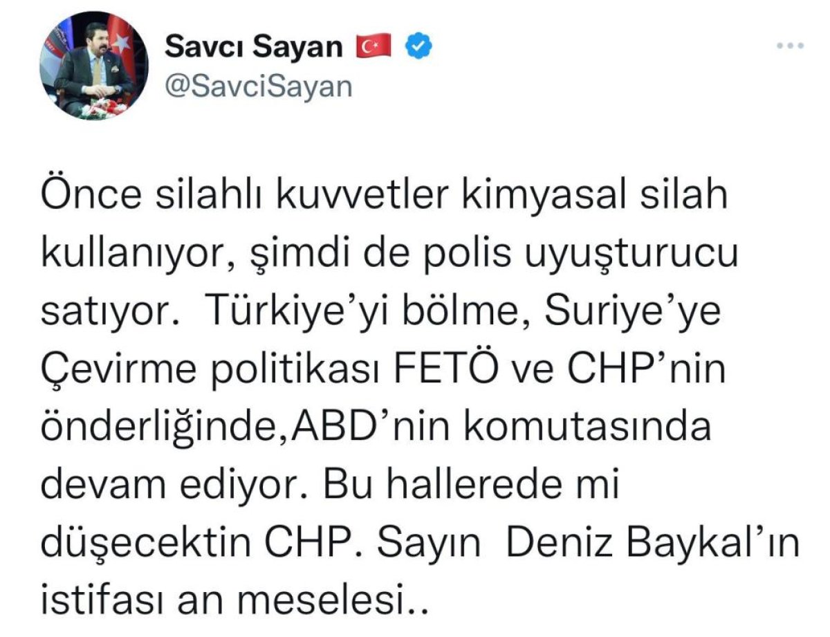 Savcı Sayan: Deniz Baykal’ın CHP’den istifası an meselesi