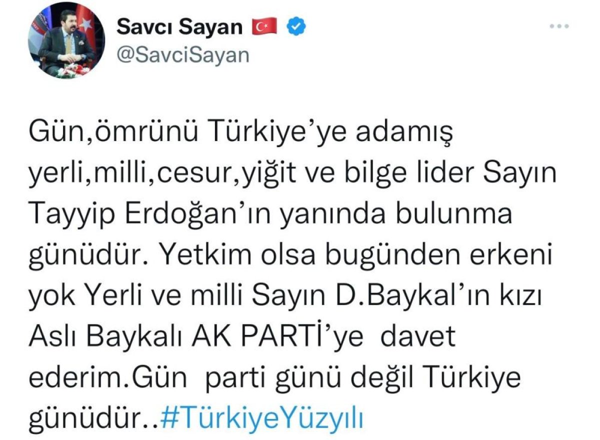 Savcı Sayan: Deniz Baykal’ın CHP’den istifası an meselesi