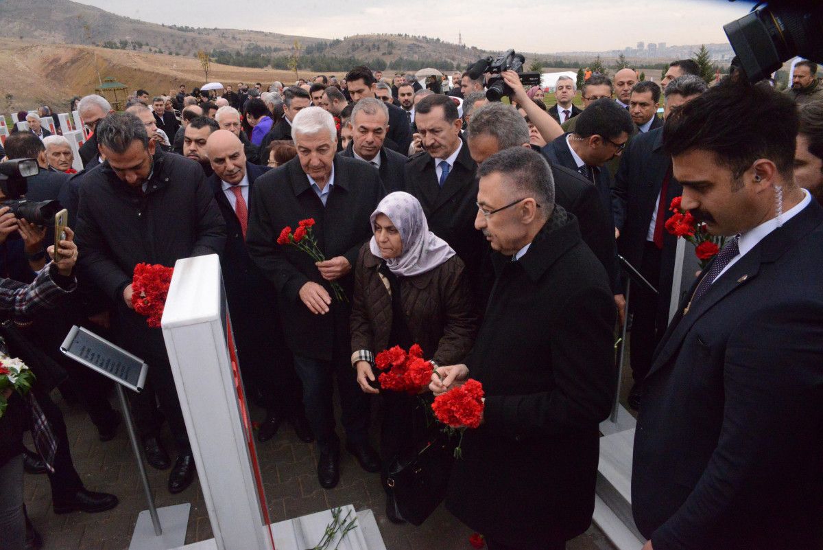 Şehit öğretmenler için Ankara'da hatıra ormanı ve anıt açıldı