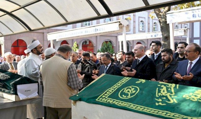 Bakan Soylu 9 cenaze için Bursa'da