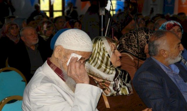 Bakan Soylu konuşunca 86 yaşındaki Bilecikli Recep dede gözyaşlarını tutamadı