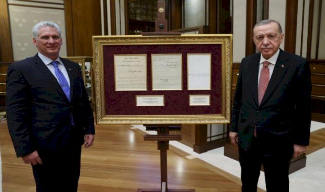 Küba Devlet Başkanı Bermudez’e tarihi hediye