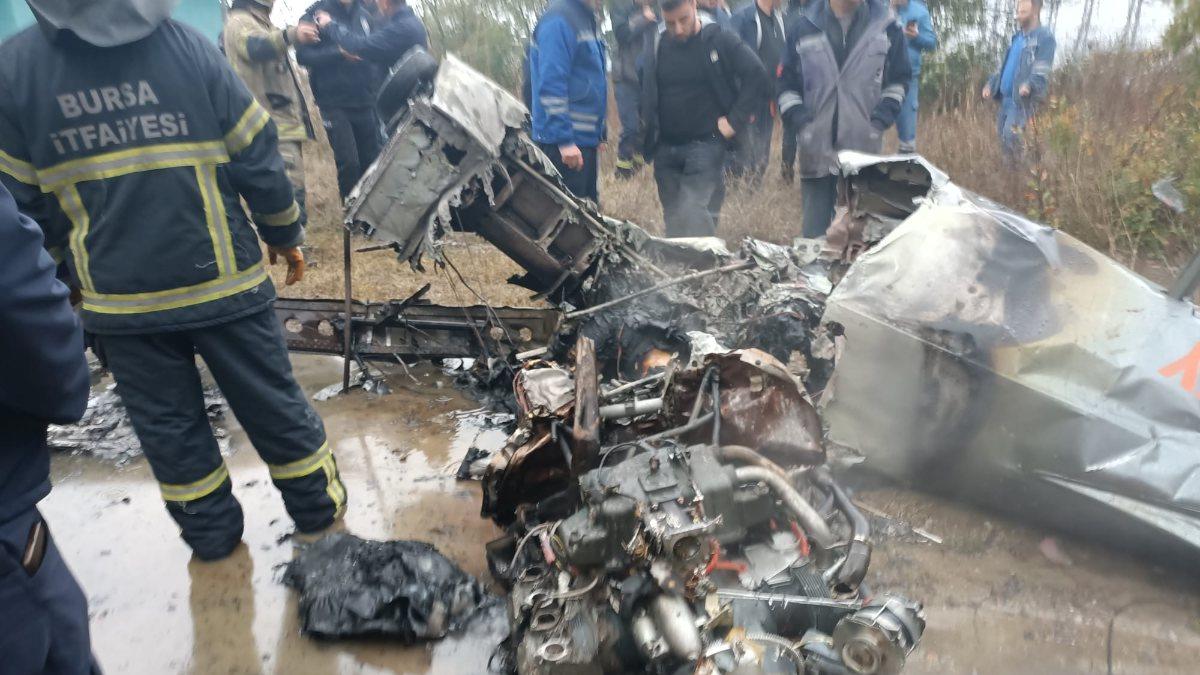 Bursa&#039;da düşen uçağın özellikleri anlatıldı