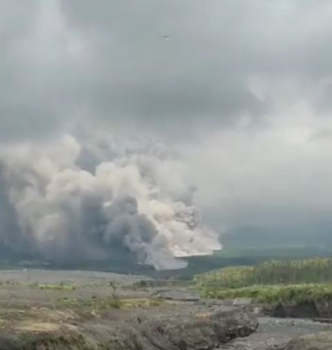 Endonezya'da Semeru Yanardağı lav püskürttü