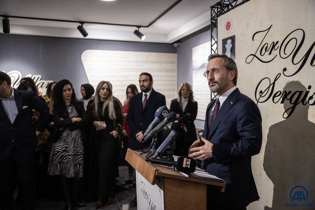 Fahrettin Altun, 'Zor Yıllar Sergisi'nin açılışında konuştu