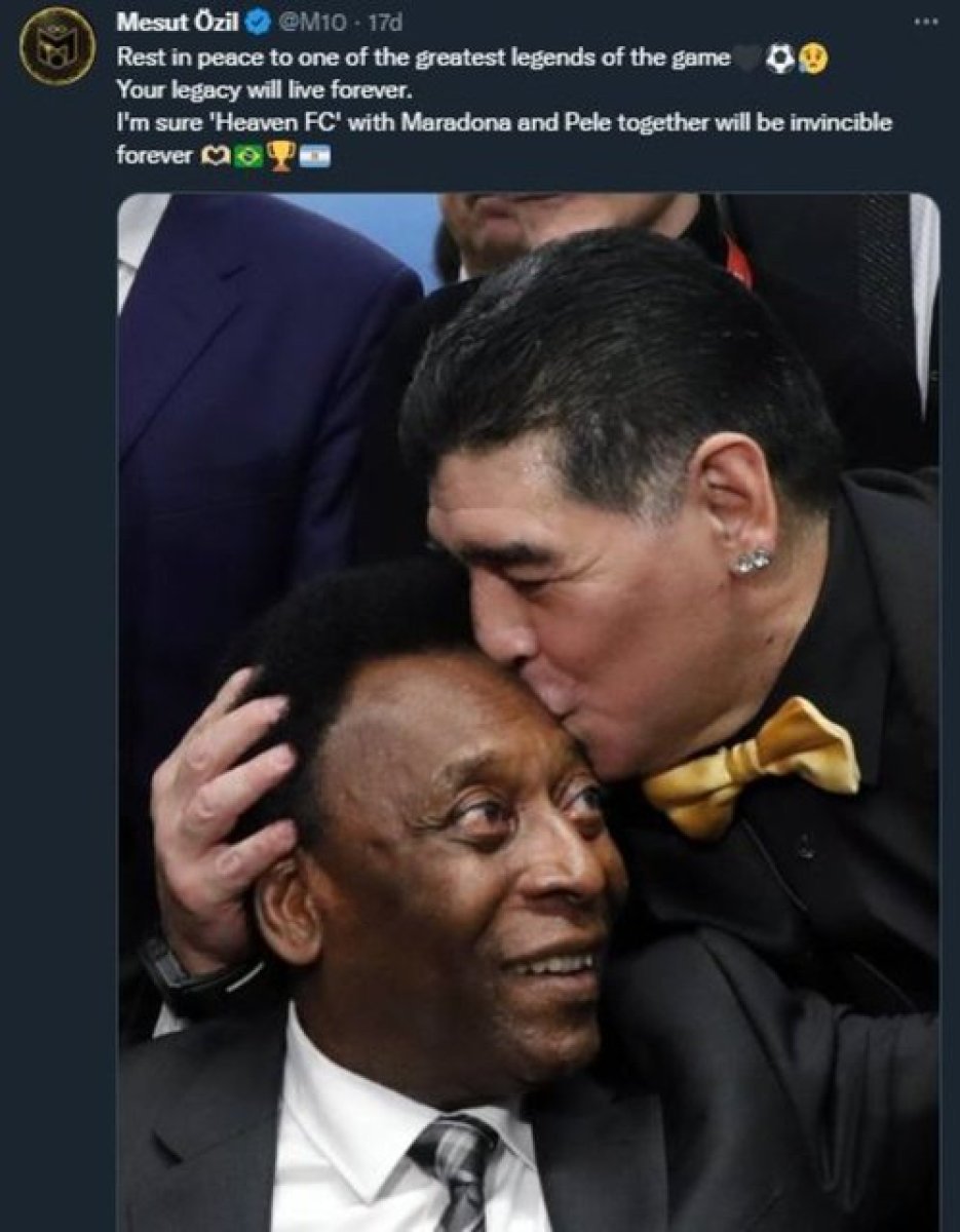 Futbol dünyası yasta! İşte yıldız futbolcuların Pele paylaşımları!