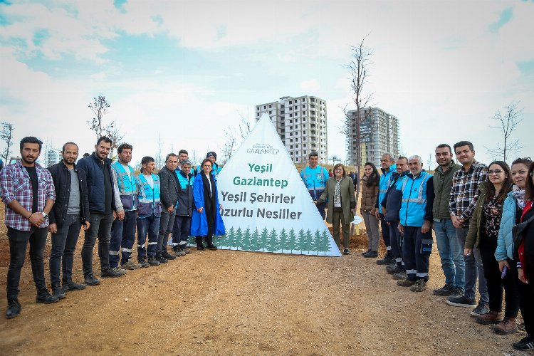 Gaziantep'te 5 bin metrekarelik alan ağaçlandırıldı