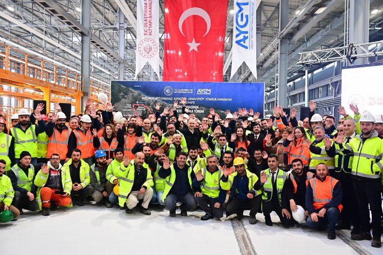 İstanbul Havalimanı Metro Hattı depo sahası hizmete alındı
