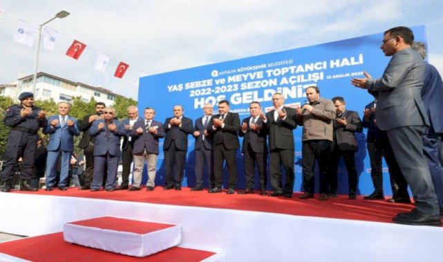 Alanya Toptancı Hali’nde yeni sezon törenle başladı