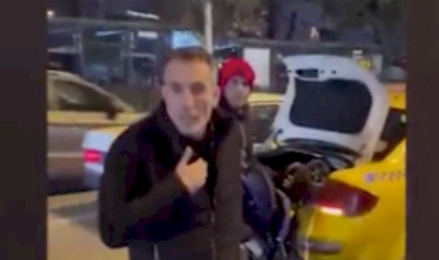 İstanbul'da Türk yerine Arapları aracına alan taksici kamerada