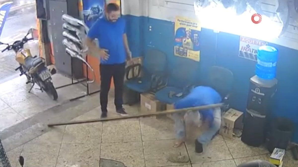 Brezilya'da sakar damat, kayınpederini hastanelik etti